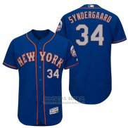 Camiseta Beisbol Hombre New York Mets Noah Syndergaard Gris 2017 Alterno