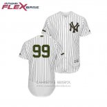 Camiseta Beisbol Hombre New York Yankees Aaron Judge 2018 Dia de los Caidos Flex Base Blanco