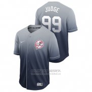 Camiseta Beisbol Hombre New York Yankees Aaron Judge Fade Autentico Azul
