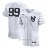 Camiseta Beisbol Hombre New York Yankees Aaron Judge Primera Elite Blanco