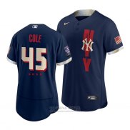 Camiseta Beisbol Hombre New York Yankees Gerrit Cole 2021 All Star Autentico Azul