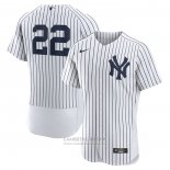 Camiseta Beisbol Hombre New York Yankees Juan Soto Primera Autentico Blanco