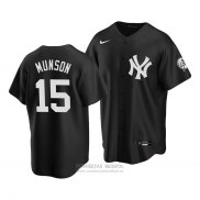 Camiseta Beisbol Hombre New York Yankees Thurman Munson Replica 2020 Negro