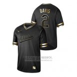 Camiseta Beisbol Hombre Oakland Athletics Khris Davis 2019 Golden Edition Negro