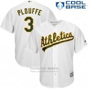 Camiseta Beisbol Hombre Oakland Athletics Trevor Plouffe Blanco Cool Base