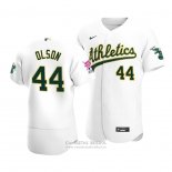 Camiseta Beisbol Hombre Oakland Oakland Athletics Matt Olson Primera Run Derby 2021 All Star Blanco