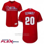 Camiseta Beisbol Hombre Philadelphia Phillies Mike Schmidt Autentico Collection Scarlet Flex Base Jugador