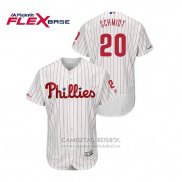 Camiseta Beisbol Hombre Philadelphia Phillies Mike Schmidt Flex Base Blanco