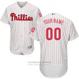 Camiseta Beisbol Hombre Philadelphia Phillies Personalizada Blanco
