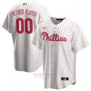 Camiseta Beisbol Hombre Philadelphia Phillies Primera Pick-A-Player Retired Roster Replica Blanco
