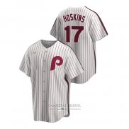 Camiseta Beisbol Hombre Philadelphia Phillies Rhys Hoskins Cooperstown Collection Primera Blanco