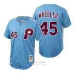 Camiseta Beisbol Hombre Philadelphia Phillies Zack Wheeler Autentico Cooperstown Collection Azul