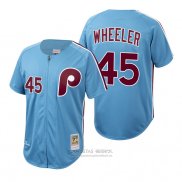 Camiseta Beisbol Hombre Philadelphia Phillies Zack Wheeler Autentico Cooperstown Collection Azul