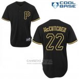 Camiseta Beisbol Hombre Pittsburgh Pirates Andrew Mccutchen 22 Negro Fashion Cool Base