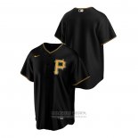 Camiseta Beisbol Hombre Pittsburgh Pirates Replica Alterno Negro