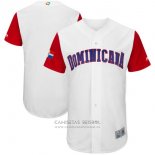 Camiseta Beisbol Hombre Republica Dominicana Clasico Mundial de Beisbol 2017 Personalizada Blanco
