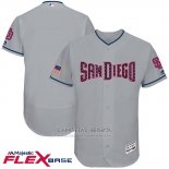 Camiseta Beisbol Hombre San Diego Padres 2017 Estrellas y Rayas Gris Flex Base