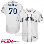 Camiseta Beisbol Hombre San Diego Padres 70 Manuel Margot Blanco 2017 Flex Base