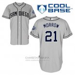 Camiseta Beisbol Hombre San Diego Padres Brandon Morrow 21 Gris Cool Base