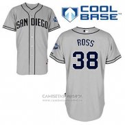 Camiseta Beisbol Hombre San Diego Padres Tyson Ross 38 Gris Cool Base