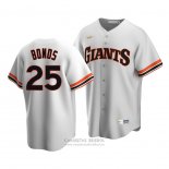 Camiseta Beisbol Hombre San Francisco Giants Barry Bonds Cooperstown Collection Primera Blanco