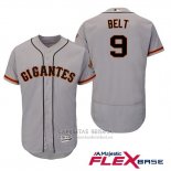 Camiseta Beisbol Hombre San Francisco Giants Brandon Belt Gris Hispanic Heritage Flex Base