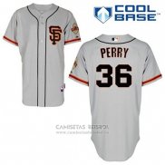 Camiseta Beisbol Hombre San Francisco Giants Gaylord Perry 36 Gris Alterno Cool Base