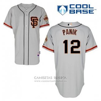 Camiseta Beisbol Hombre San Francisco Giants Joe Panik 12 Gris Alterno Cool Base