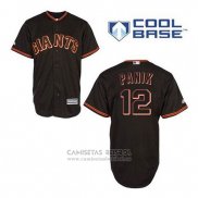 Camiseta Beisbol Hombre San Francisco Giants Joe Panik 12 Negro Cool Base