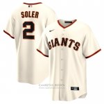 Camiseta Beisbol Hombre San Francisco Giants Jorge Soler Primera Replica Crema Camiseta Beisbol Hombre San Francisco Giants Jorge Soler Primera Replica Crema