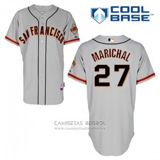 Camiseta Beisbol Hombre San Francisco Giants Juan Marichal 27 Gris Cool Base