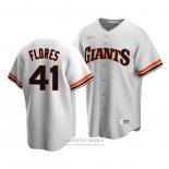 Camiseta Beisbol Hombre San Francisco Giants Wilmer Flores Cooperstown Collection Primera Blanco