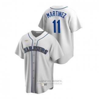 Camiseta Beisbol Hombre Seattle Mariners Edgar Martinez Cooperstown Collection Primera Blanco