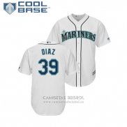 Camiseta Beisbol Hombre Seattle Mariners Edwin Diaz Cool Base Primera Blanco