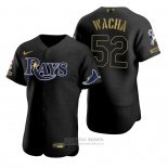 Camiseta Beisbol Hombre Tampa Bay Rays Michael Wacha Negro 2021 Salute To Service