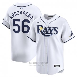 Camiseta Beisbol Hombre Tampa Bay Rays Randy Arozarena Primera Limited Blanco