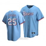 Camiseta Beisbol Hombre Texas Rangers Jose Leclerc Replica Alterno 2020 Azul