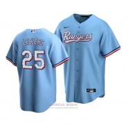 Camiseta Beisbol Hombre Texas Rangers Jose Leclerc Replica Alterno 2020 Azul