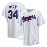 Camiseta Beisbol Hombre Texas Rangers Nolan Ryan Primera Cooperstown Collection Blanco