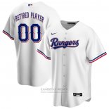 Camiseta Beisbol Hombre Texas Rangers Primera Pick-A-Player Retired Roster Replica Blanco