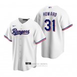 Camiseta Beisbol Hombre Texas Rangers Spencer Howard Replica Primera Blanco