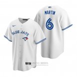 Camiseta Beisbol Hombre Toronto Blue Jays Austin Martin Replica 2020 Blanco