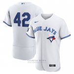 Camiseta Beisbol Hombre Toronto Blue Jays Jackie Robinson Autentico Blanco