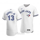 Camiseta Beisbol Hombre Toronto Blue Jays Lourdes Gurriel Jr. Autentico Primera Blanco