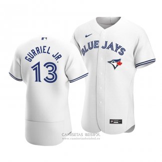 Camiseta Beisbol Hombre Toronto Blue Jays Lourdes Gurriel Jr. Autentico Primera Blanco