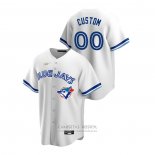 Camiseta Beisbol Hombre Toronto Blue Jays Personalizada Cooperstown Collection Primera Blanco