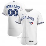 Camiseta Beisbol Hombre Toronto Blue Jays Primera Pick-A-Player Retired Roster Autentico Blanco