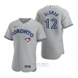 Camiseta Beisbol Hombre Toronto Blue Jays Roberto Alomar Autentico 2020 Road Gris