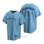 Camiseta Beisbol Hombre Toronto Blue Jays Shun Yamaguchi Alterno Replica Azul