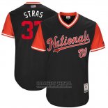 Camiseta Beisbol Hombre Washington Nationals 2017 Little League World Series Stephen Strasburg Azul